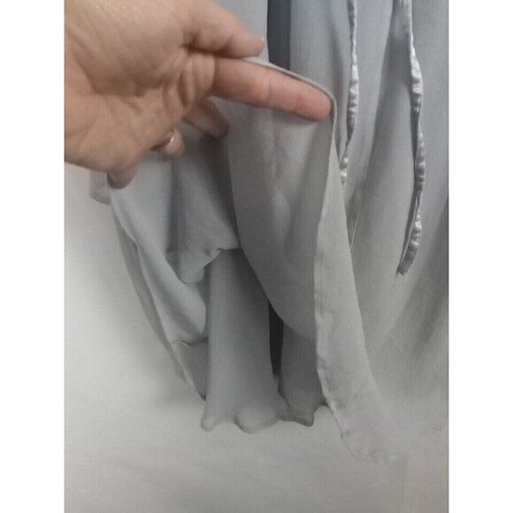 Ghost London Dress Women's Size XS Blue Gray Boho Peasant Bell Sleeves FLAW - Picture 9 of 16